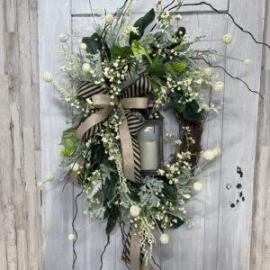 Natural Year Round Lantern Wreath