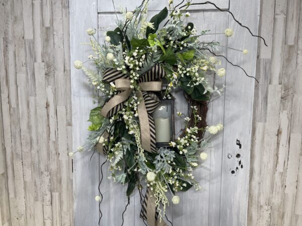 KDS Tutorial Natural Year Round Lantern Wreath Supply List