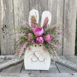 Chunky Easter Bunny Shelf Sitter Spring Decor