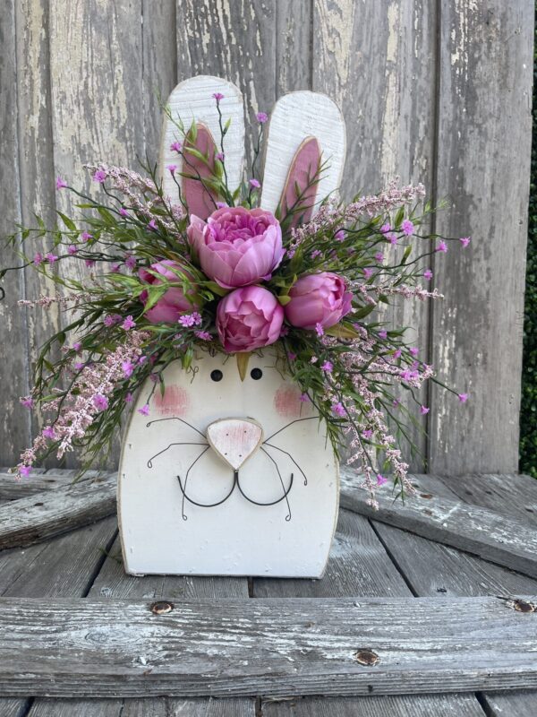 Chunky Easter Bunny Shelf Sitter Spring Decor