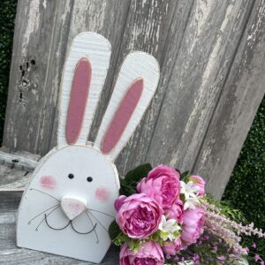 Chunky Easter Bunny Shelf Sitter Spring Decor (2)