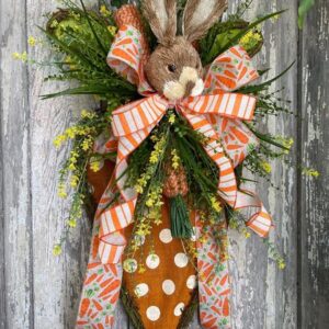Easter Bunny Carrot Wreath