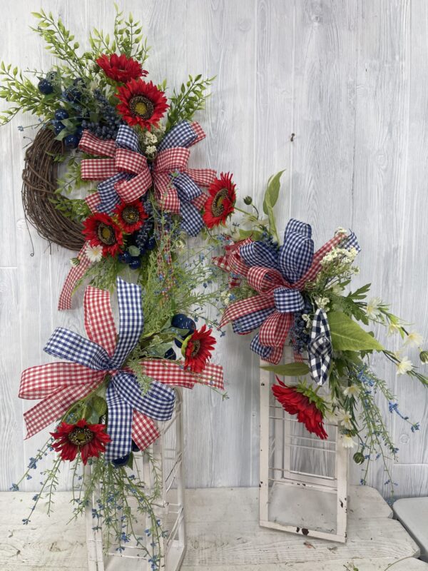 Red White and Blue Home Decor Compilation - Kelea's Florals