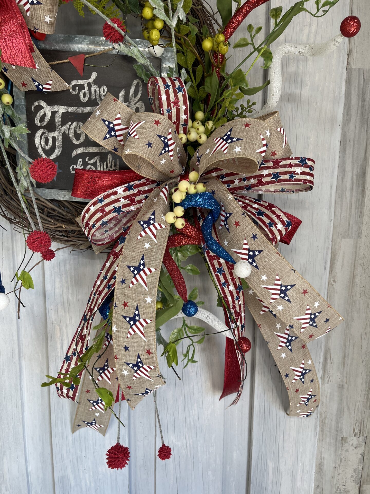 KDS Tutorial Fourth of July Rocket Wreath Supply List - Kelea's Florals