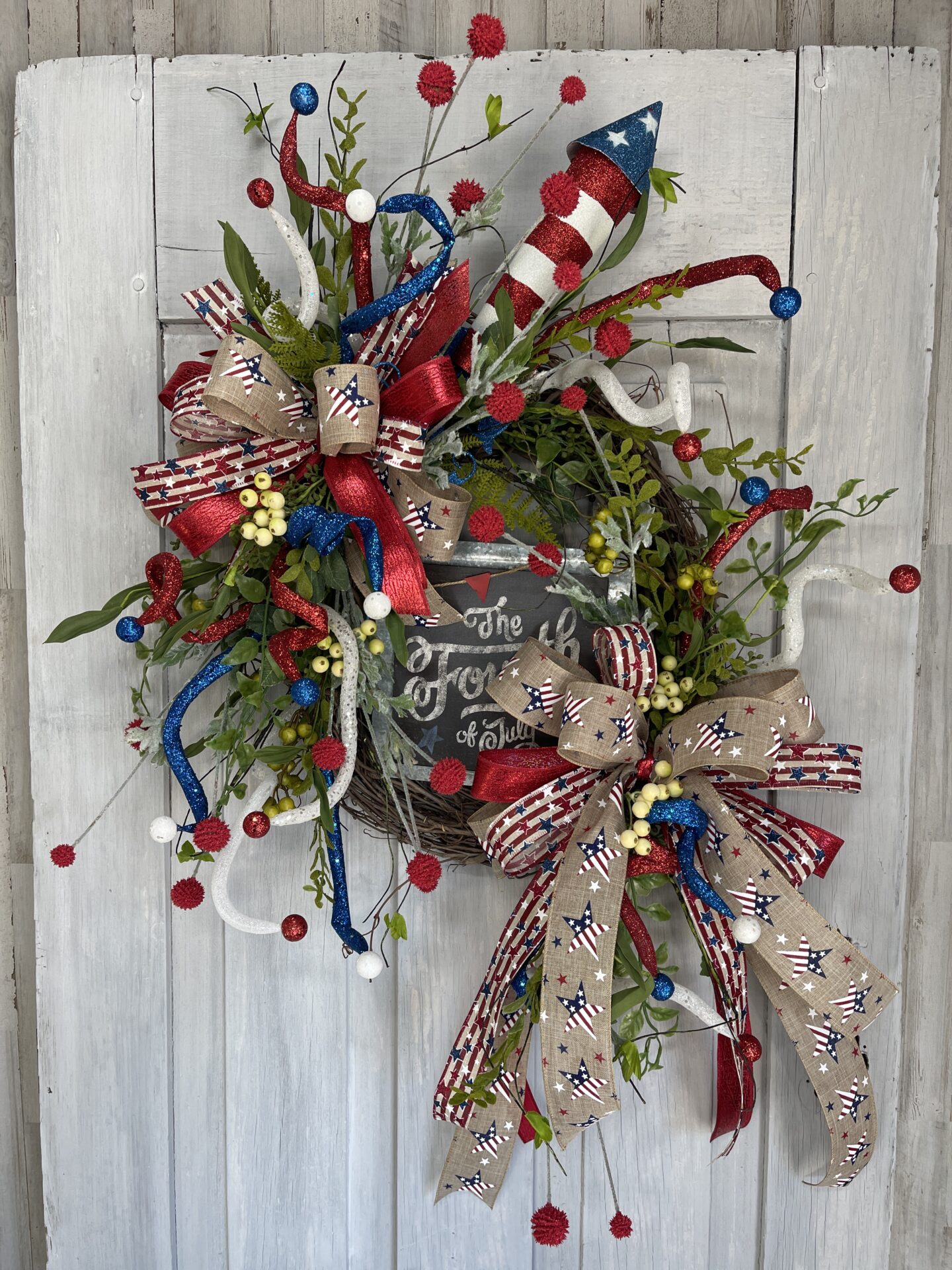 KDS Tutorial Fourth of July Rocket Wreath Supply List - Kelea's