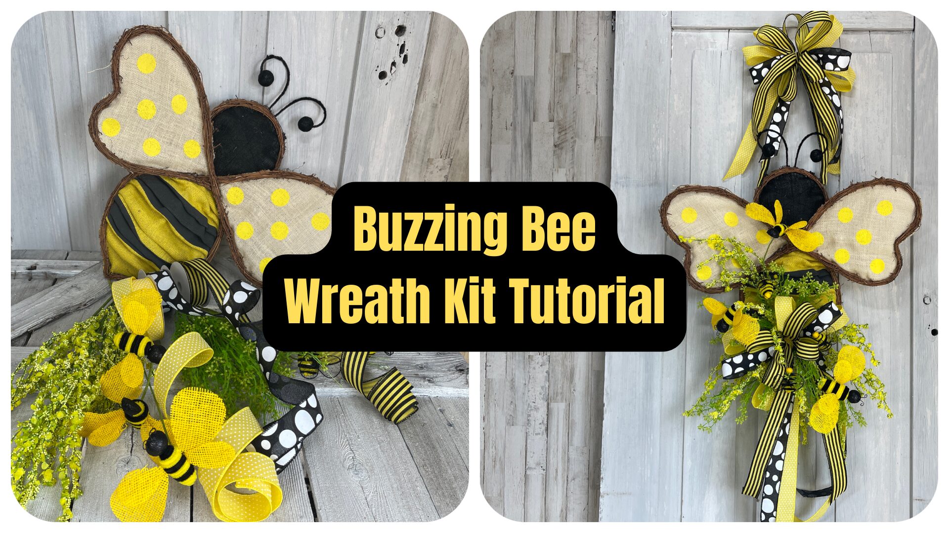 Buzzing Bee Wreath Kit Tutorial Blog