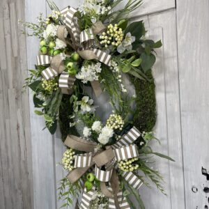 Neutral Splendor Moss Wreath