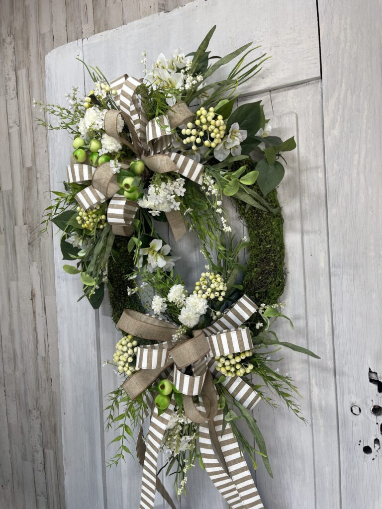 Neutral Splendor Moss Wreath