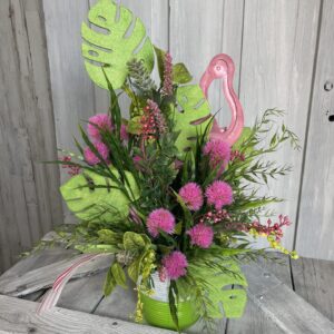 Flamingo Party Patio Arrangement back