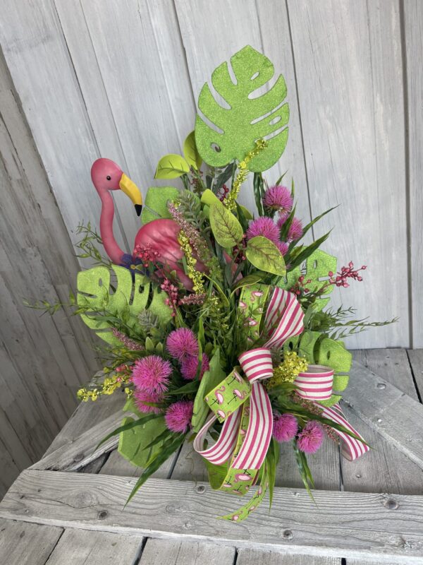 Flamingo Party Patio Arrangement