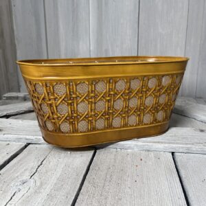 Metal Burlap Lattice Container 99278-77354-MU