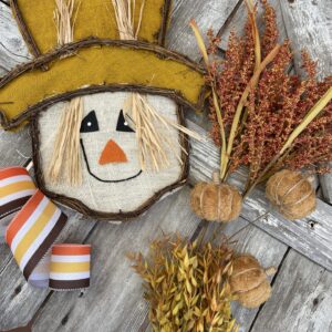 Fall Scarecrow Door Hanger Supplies