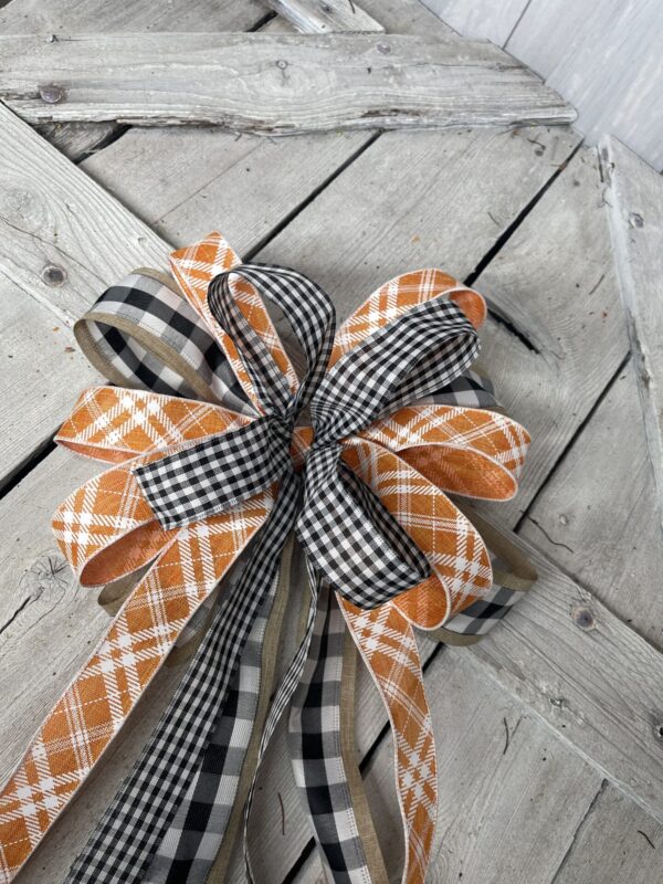 Bow for Twilight Harvest Scarecrow Wreath Kit