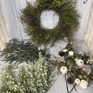 French Cottage Fall Wreath Kit Supplies