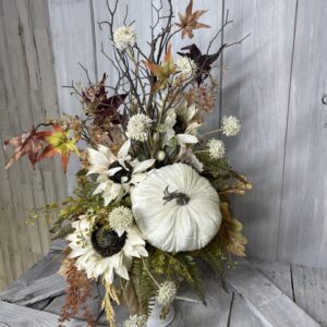 Harvest Cottage Velvet Pumpkin Candlestick Kit