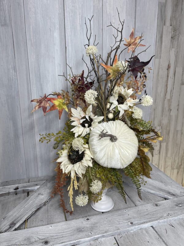 Harvest Cottage Velvet Pumpkin Candlestick Kit