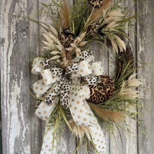White and Wild Fall Wreath