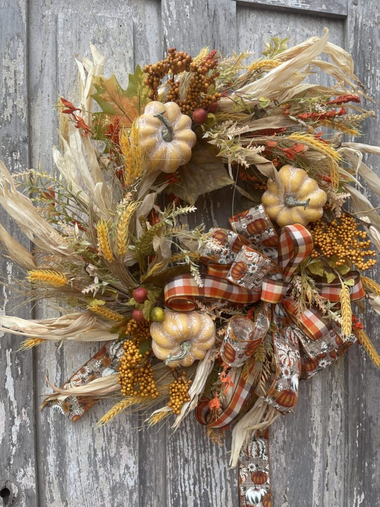 Rustic Pumpkin Wreath