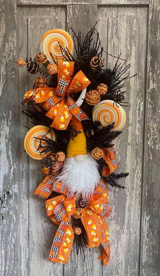 Gnome Candy Corn Swag