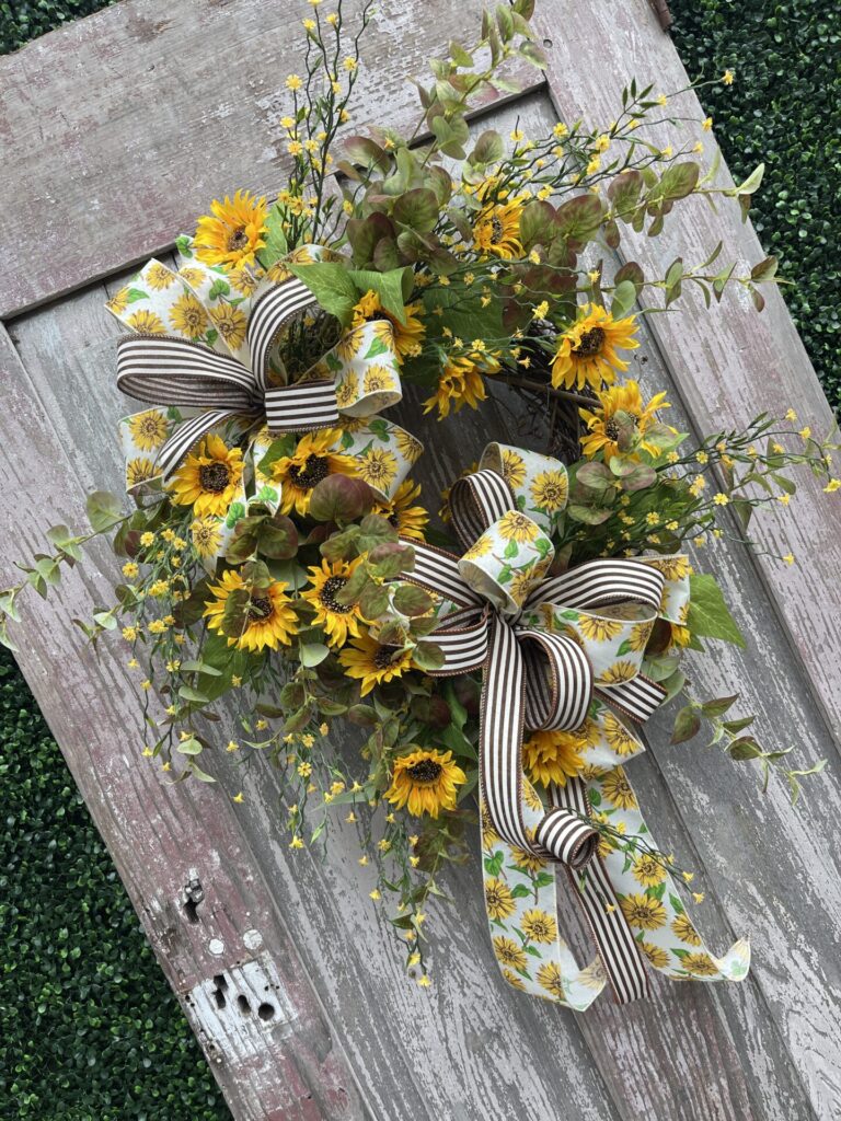 Fall Sunflower Summertime Wreath
