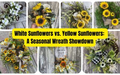 White Sunflowers vs. Yellow Sunflowers: A Seasonal Wreath Showdown 🌻