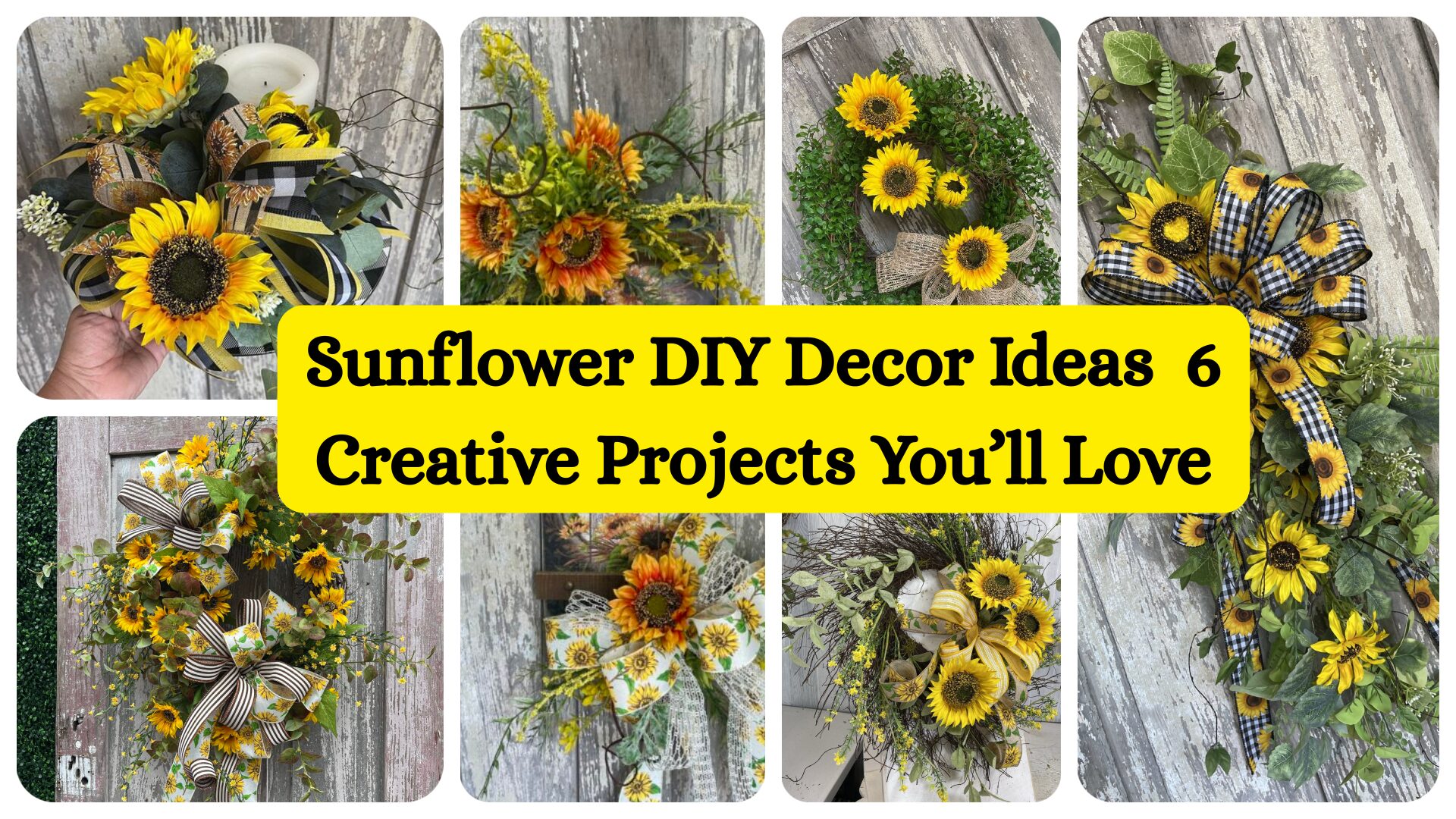 Sunflower DIY Decor Ideas 🌻 | 6 Creative Projects You’ll Love