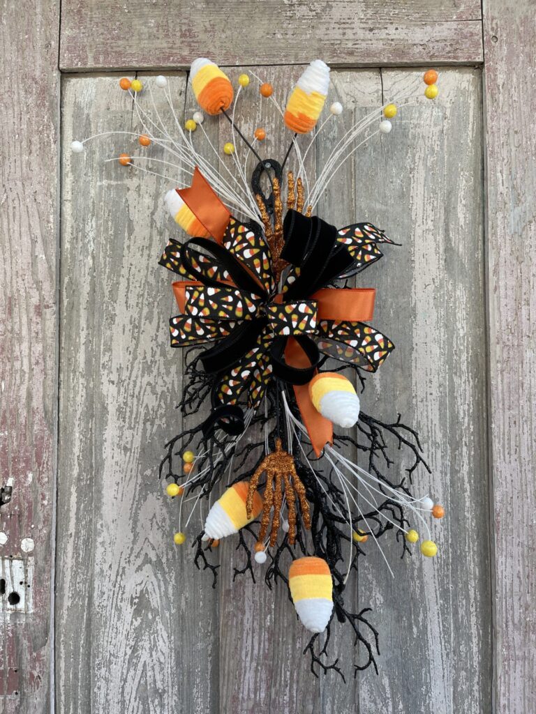 Halloween Glitter Twig Swag