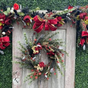 Creepy Elegance Garland with wreath