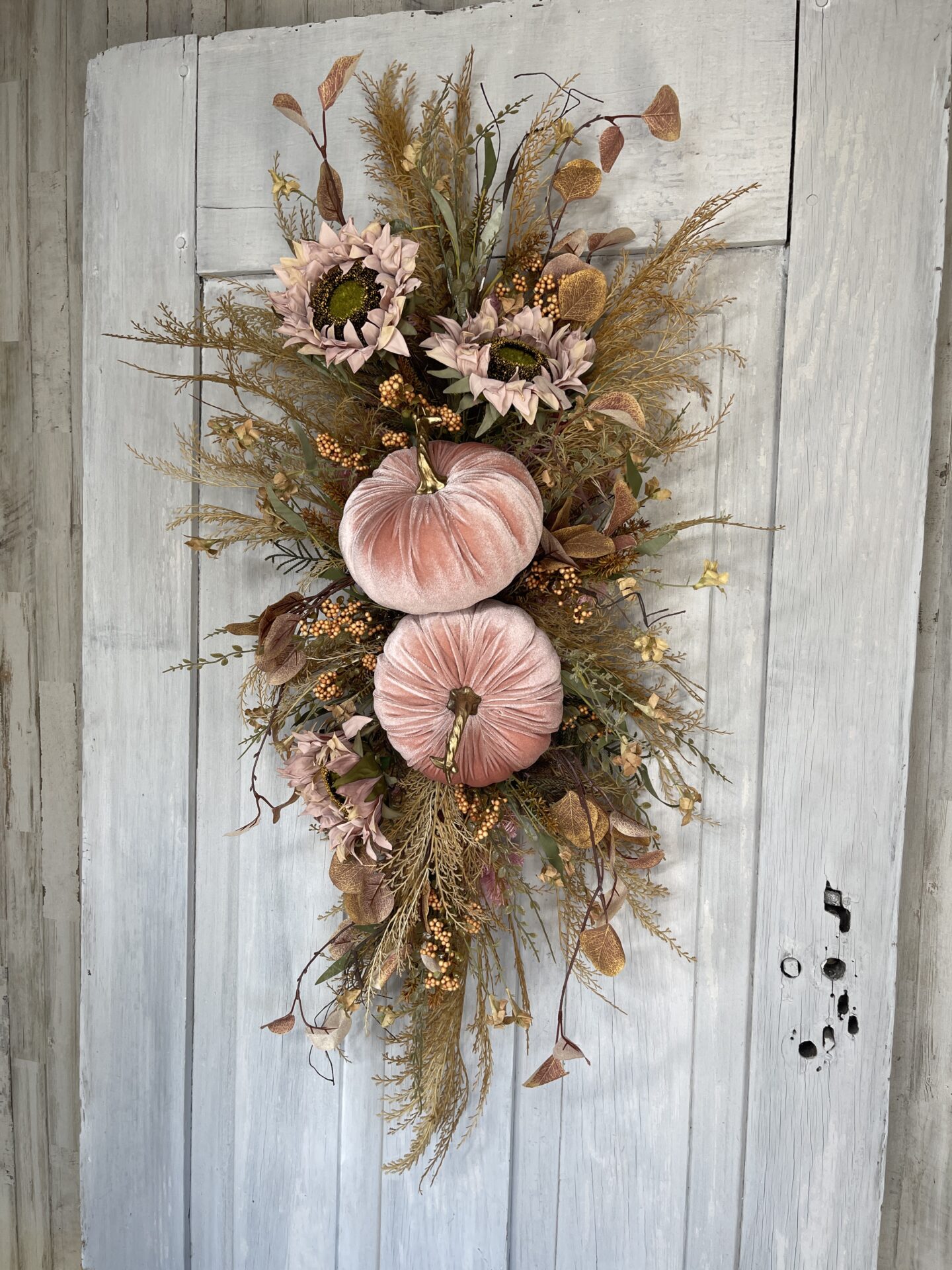 KDS Tutorial Pink Velvet Pumpkin Swag Supply List - Kelea's Florals