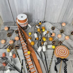 Sweet Trick or Treat Easy Cluster Swag Supplies