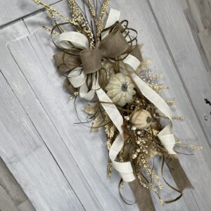 Soft Neutral Easy Cluster Pumpkin Swag (1)