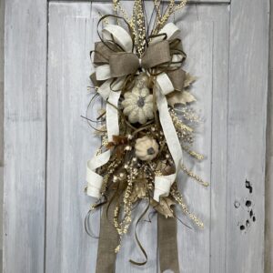 Soft Neutral Easy Cluster Pumpkin Swag (1)
