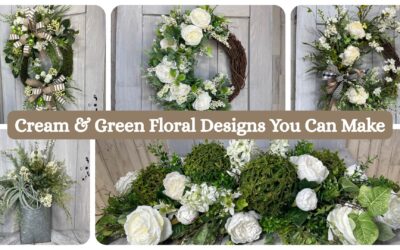 Cream & Green Floral Designs for Any Homes Decor