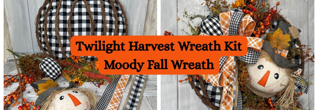 Twilight Harvest Wreath Kit Moody Fall Wreath