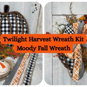 Twilight Harvest Wreath Kit Moody Fall Wreath
