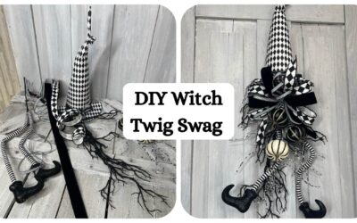 Create a Wicked Witch Twig Swag for Halloween