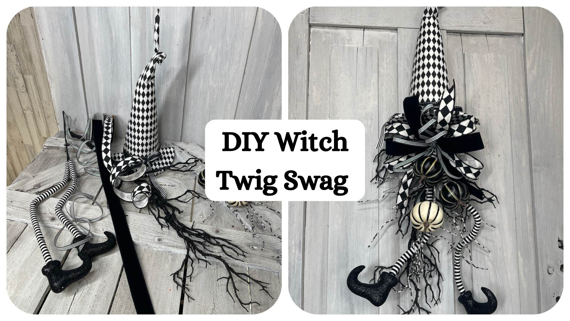 DIY Witch Twig Swag Kit Tutorial