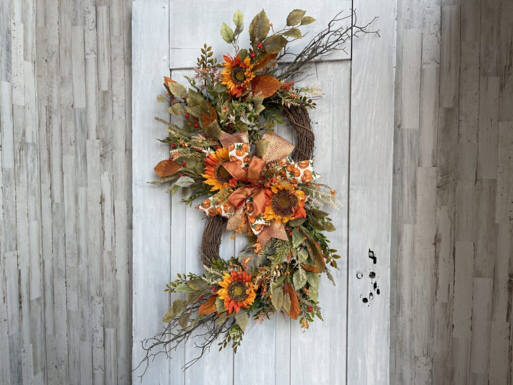 Fall Double Sunflower Wreath