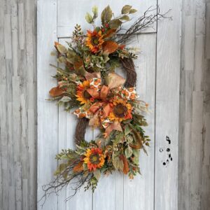 Fall Double Sunflower Wreath