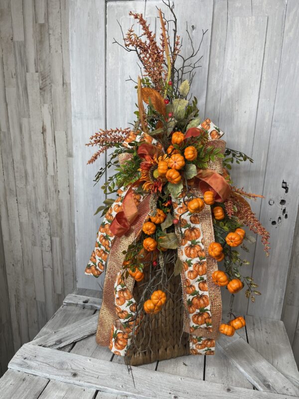 Fall Sunflower Table Corner Swag