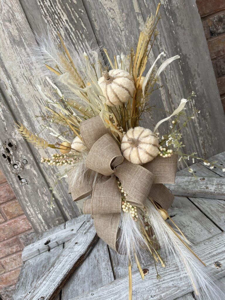 Fall Candle Stick Arrangement