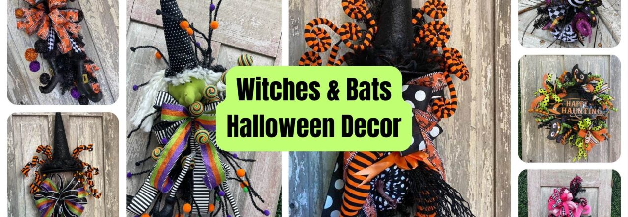 Witches & Bats Halloween Decor