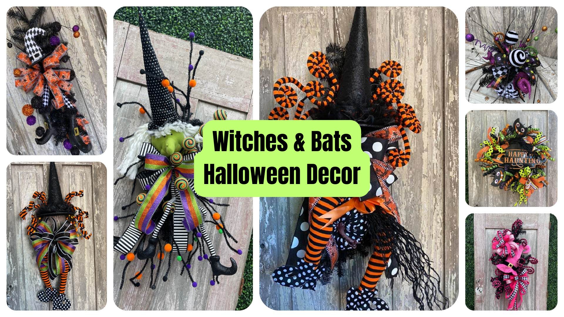 Witches & Bats Halloween Decor