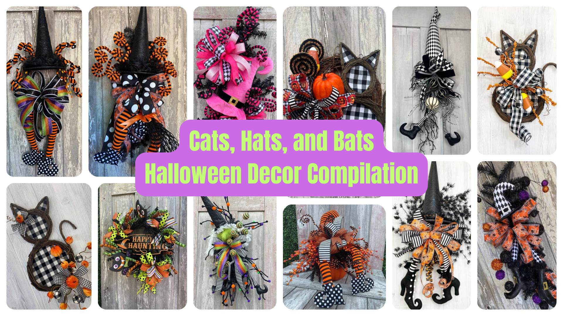 Cats, Hats, and Bats Halloween Decor Compilation