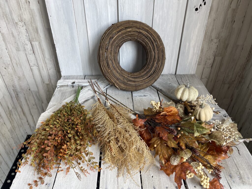 Fall Forest Wreath Kit Supplies