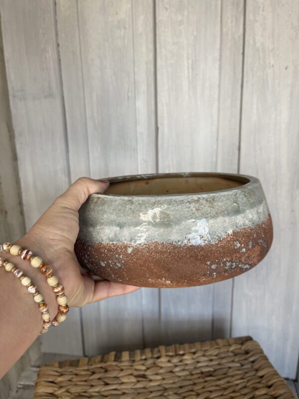 Ceramic Glazed and Rustic Container kkn99278-12961-lg