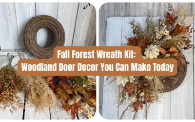 DIY Fall Forest Wreath Kit: Woodland Front Door Decor