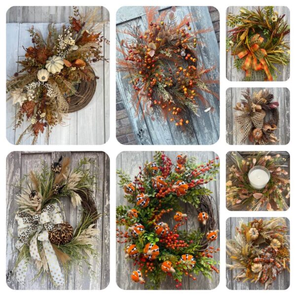 Fall Floral Wreaths sq
