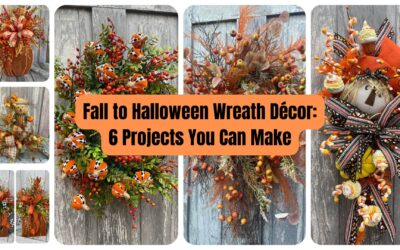 Fall to Halloween Wreath Décor Compilation: 6 Projects with Supply Lists & Tutorials