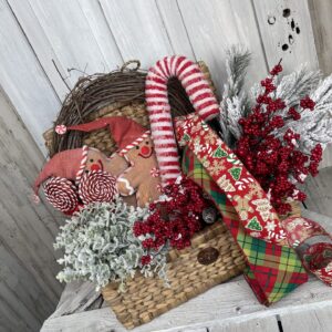 Gingerbread Basket Arrangement Supplies